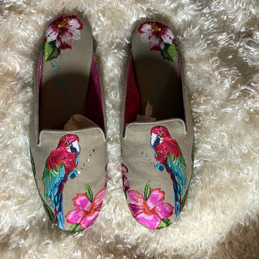 Beverly Feldman Mules - Womens fabric mules vintage